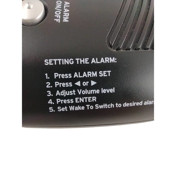 Timex T1201 Nature Sounds Clock Radio MP3 Line-IN Blk Red LED Auto DST Time Set - Picture 10 of 15